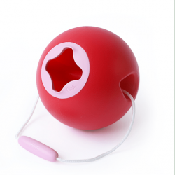 Seau résistant en forme de ballon - Rose et rouge